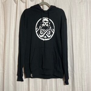 ENCE Esports Hoodie Mens Large Black Pullover Gaming Team Logo Sweatshirt